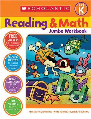 Reading & Math Jumbo Workbook: Grade Prek book