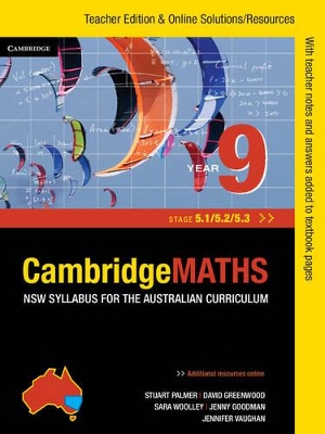 Cambridge Mathematics NSW Syllabus for the Australian Curriculum Year 9 5.1, 5.2 and 5.3 Teacher Edition book