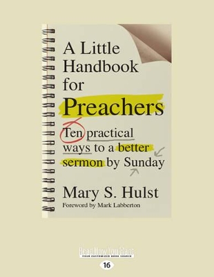 A Little Handbook for Preachers by Mary S. Hulst