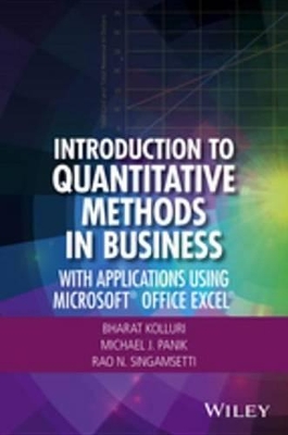 Introduction to Quantitative Methods in Business: With Applications Using Microsoft Office Excel book