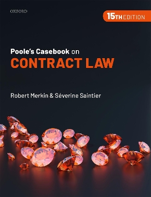 Poole's Casebook on Contract Law book