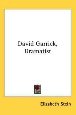 David Garrick, Dramatist book