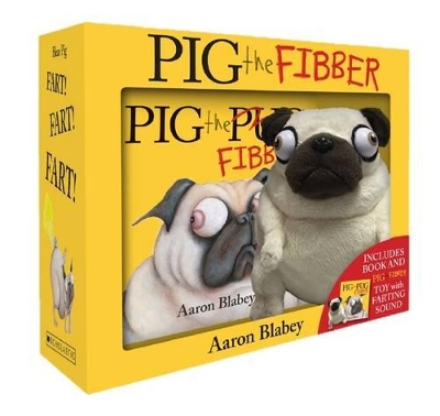 Pig the Fibber + Farting Plush boxed set book