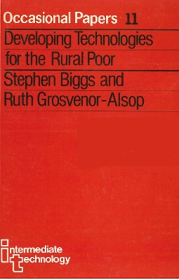 Developing Technologies for the Rural Poor book