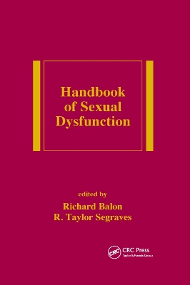 Handbook of Sexual Dysfunction by Richard Balon