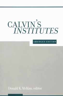 Calvin's Institutes book