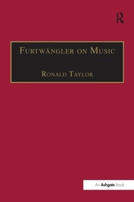 Furtwï¿½ngler on Music book