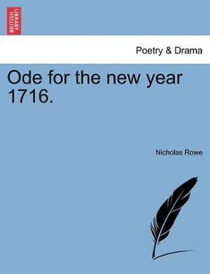 Ode for the New Year 1716. book