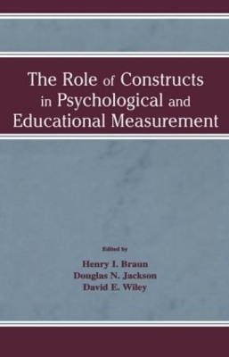 Role of Constructs in Psychological and Educational Measurement book