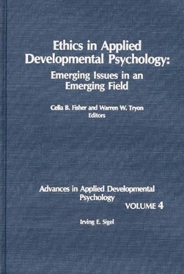 Ethics in Applied Developmental Psychology book