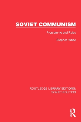 Soviet Communism: Programme and Rules book