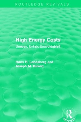 High Energy Costs by Hans H. Landsberg
