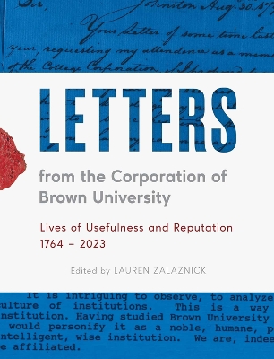 Letters from the Corporation of Brown University: Lives of Usefulness and Reputation, 1764 - 2023 book
