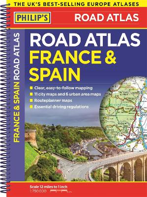 Philip's France and Spain Road Atlas by Philip's Maps