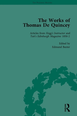 The Works of Thomas De Quincey, Part III vol 17 book