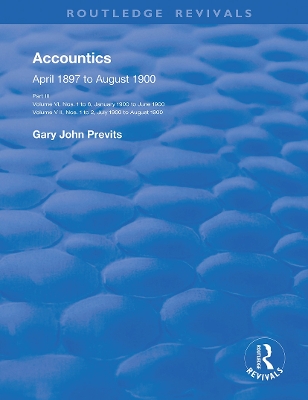 Accountics, Part III: January 1900 to August 1900 book