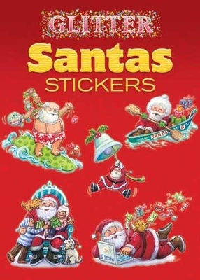 Glitter Santas Stickers book