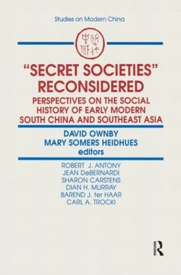 Secret Societies Reconsidered book
