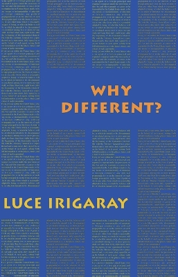 Why Different?: A Culture of Two Subjects book