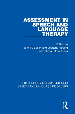 Assessment in Speech and Language Therapy book