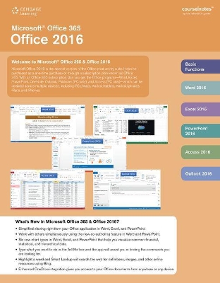 Microsoft� Office 365 & Office 2016 CourseNotes book