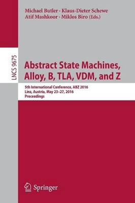 Abstract State Machines, Alloy, B, TLA, VDM, and Z book