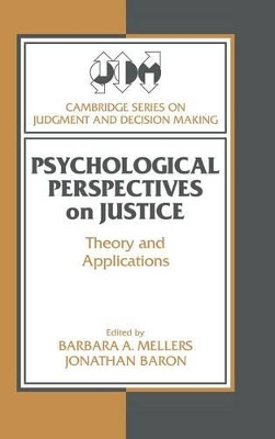 Psychological Perspectives on Justice book