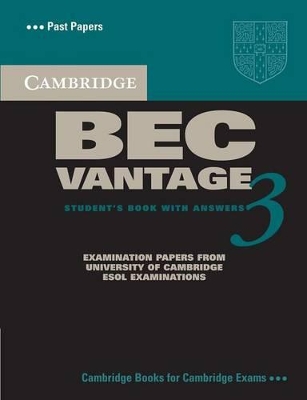 Cambridge BEC Vantage 3 Student's Book with Answers book