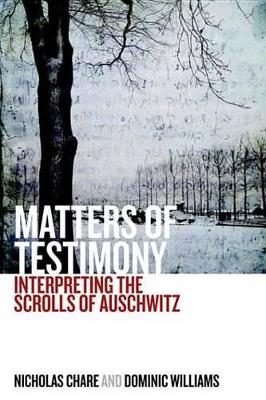 Matters of Testimony: Interpreting the Scrolls of Auschwitz by Nicholas Chare