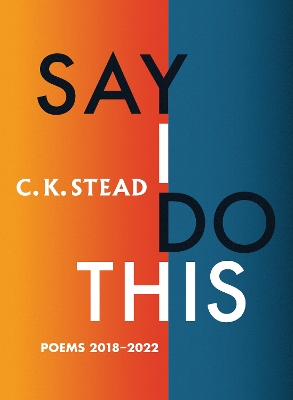 Say I Do This: Poems 2018–2022 book