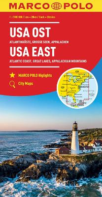 USA East Marco Polo Map: Atlantic Coast, Great Lakes and Appalachian Mountains book