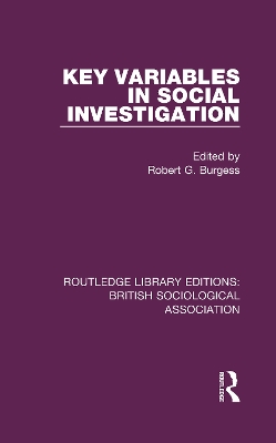 Key Variables in Social Investigation book