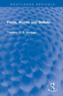Facts, Words and Beliefs book