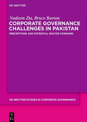 Corporate Governance Challenges in Pakistan: Perceptions and Potential Routes Forward book